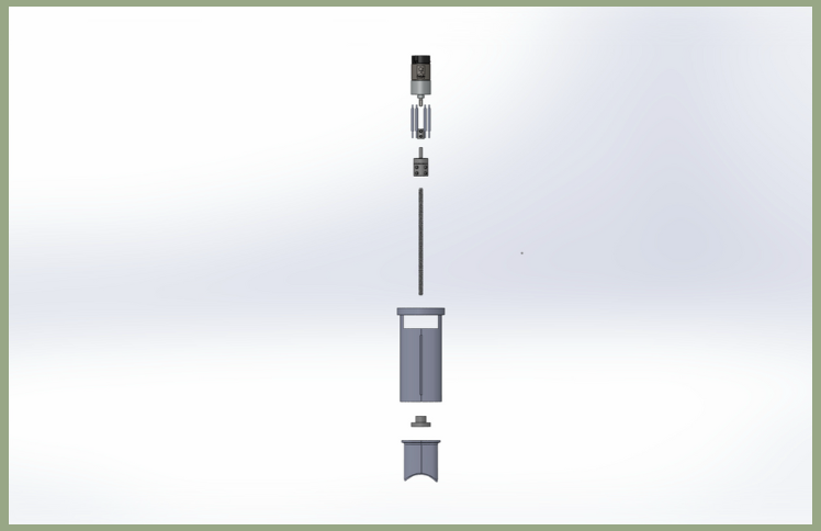 CAD Image Figure 2: Exploded view of the lead screw assembly.